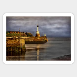Early Morning At Maryport Harbour Sticker